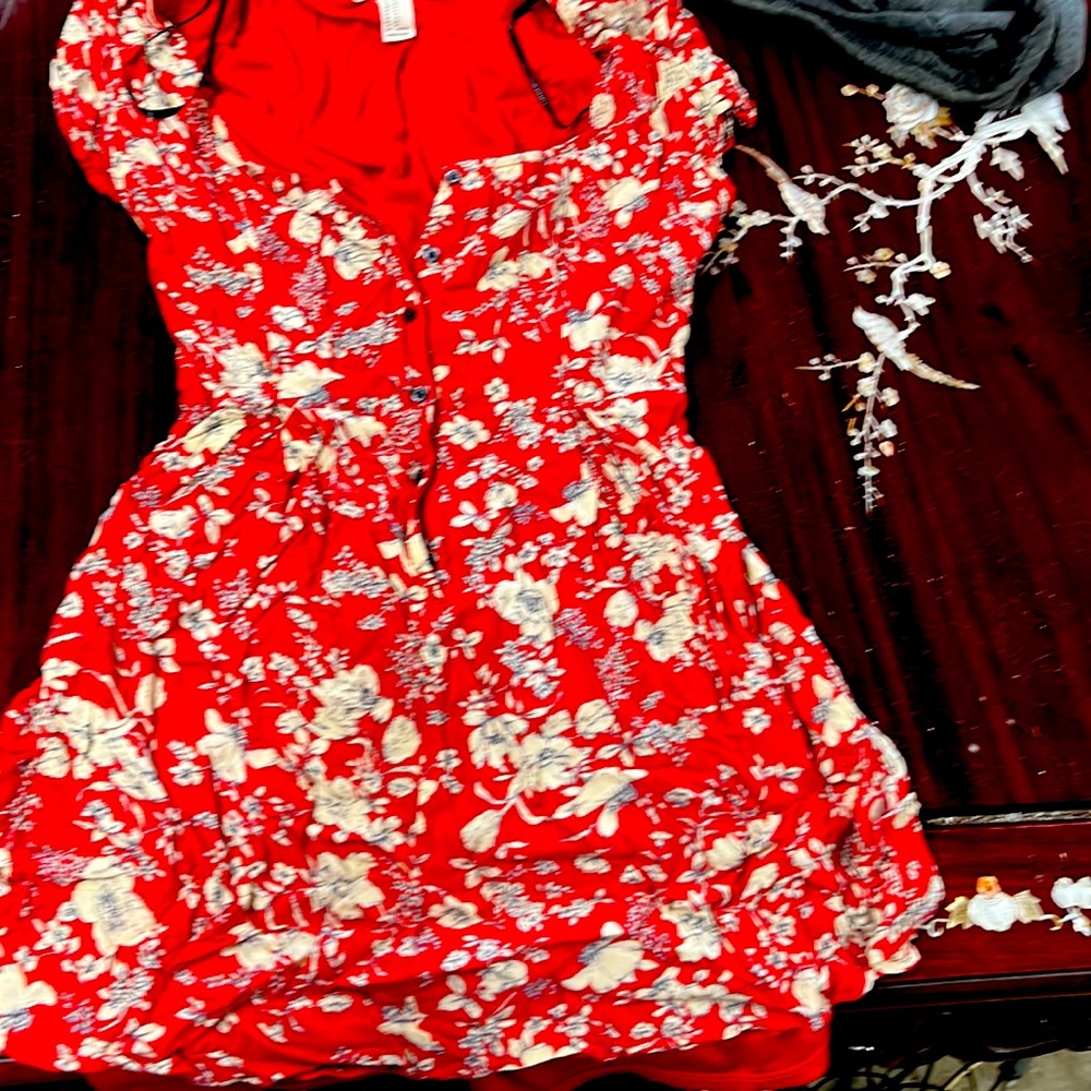 Forever 21 red floral dress. Medium but fits like small